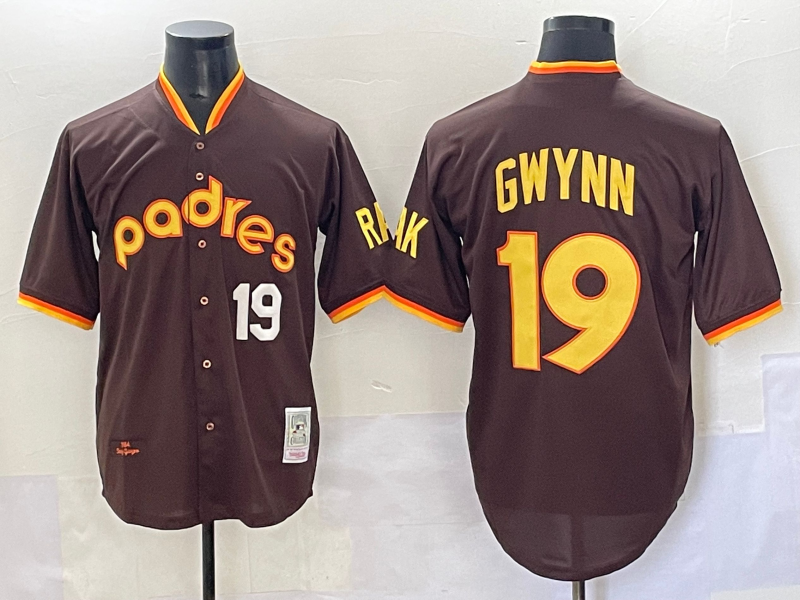 Men San Diego Padres #19 Gwynn brown Nike 2025 MLB Jersey 043